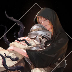 This is a pixiv picture whose title is 死衾の乙女.