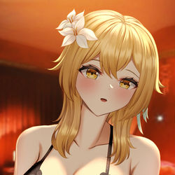 This is a pixiv picture whose title is Lumine Lingerie.