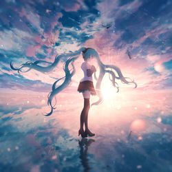 This is a pixiv picture whose title is 君の歌で世界が色づく.