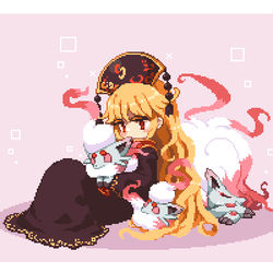 This is a pixiv picture whose title is みんな寝ちゃって動けなくなっちゃった純狐さん.