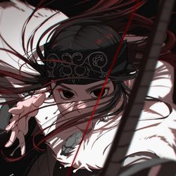 This is a pixiv picture whose title is 地獄へ落ちる覚悟だ.