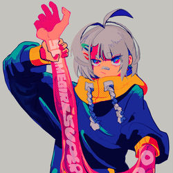 This is a pixiv picture whose title is 腕ならあげる.