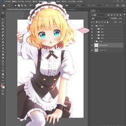 This is a pixiv picture whose title is 飛び出すシャロちゃん.