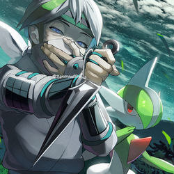 This is a pixiv picture whose title is ポケモンLEGENDS アルセウス　ムベ　エルレイド.