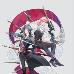 This is a pixiv picture whose title is スーツ.