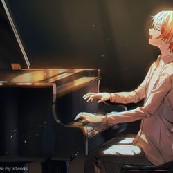This is a pixiv picture whose title is melody.