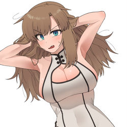 This is a pixiv picture whose title is 《소꿉친구가자꾸괴롭혀!》 강호령 차이나드레스 짤.