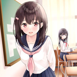 This is a pixiv picture whose title is 「今度の週末、予定ある？」.