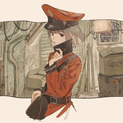 This is a pixiv picture whose title is 郵便屋らくがき.