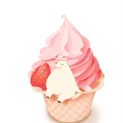 This is a pixiv picture whose title is 春ソフトクリーム.