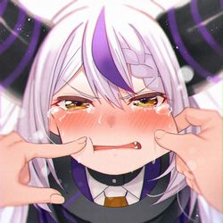 This is a pixiv picture whose title is ラプ虐.