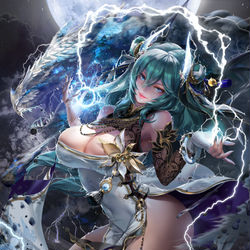 This is a pixiv picture whose title is Phantom thunder dragon.