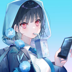 This is a pixiv picture whose title is 待ち合わせガール.