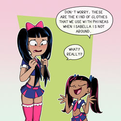This is a pixiv picture whose title is Fuc-Hirano Sisters.