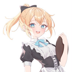 This is a pixiv picture whose title is メイド風真.