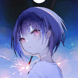 This is a pixiv picture whose title is 泡沫花火.