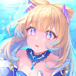 This is a pixiv picture whose title is 心海🐟.