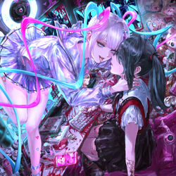 This is a pixiv picture whose title is NEEDYGIRL OVERDOSE.