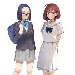 This is a pixiv picture whose title is 近視の姉.