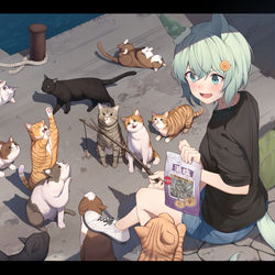 This is a pixiv picture whose title is 釣果🐱🐱🐱.