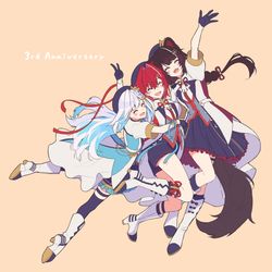 This is a pixiv picture whose title is さんばか 3rd Anniv..