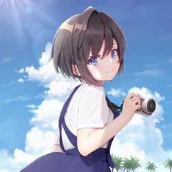 This is a pixiv picture whose title is シャッターチャンス.