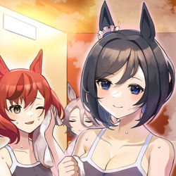 This is a pixiv picture whose title is 色々と湿度が高いサウナ.