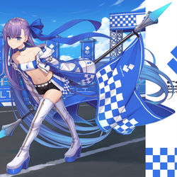 This is a pixiv picture whose title is メルトリリス (レースクイーンver.).