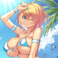 This is a pixiv picture whose title is 水着.