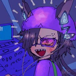 This is a pixiv picture whose title is ｢悪ィなトレーナー、  このフロアは縦ノリなんだ｣.
