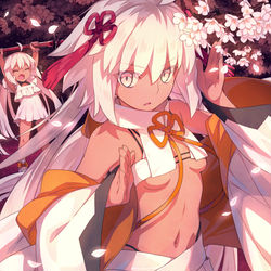 This is a pixiv picture whose title is 桜咲いたら沖田さん.