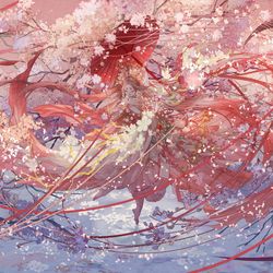 This is a pixiv picture whose title is 花あかり.