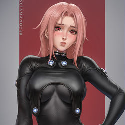 This is a pixiv picture whose title is Chloe Gantz suit - OC.