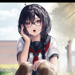 This is a pixiv picture whose title is 転んだ先には…残念でした！.