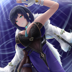 This is a pixiv picture whose title is Yelan.