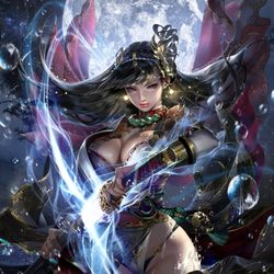This is a pixiv picture whose title is Sekisusai of Dark Summoner.