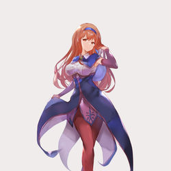 This is a pixiv picture whose title is 性癖オリキャラリメイク：宿屋のお姉さん.