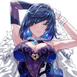 This is a pixiv picture whose title is 夜蘭.