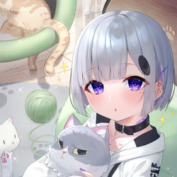 This is a pixiv picture whose title is 「にゃ～✨」.