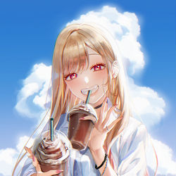 This is a pixiv picture whose title is 『お・ま・た・せ♡』.