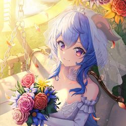 This is a pixiv picture whose title is 甘雨.
