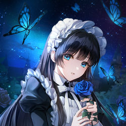 This is a pixiv picture whose title is メイド.