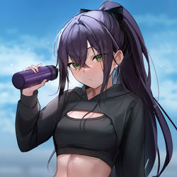 This is a pixiv picture whose title is ポニテ.