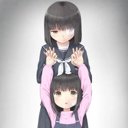 This is a pixiv picture whose title is 創作つめ.