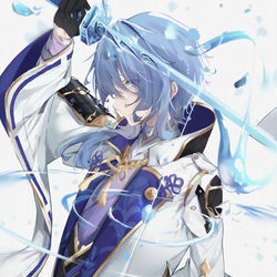 This is a pixiv picture whose title is 神里綾人.