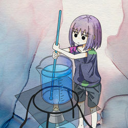 This is a pixiv picture whose title is 化学.