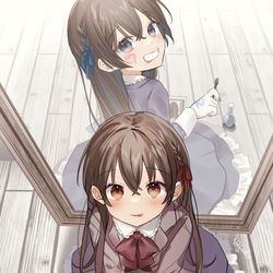 This is a pixiv picture whose title is 見つかっちゃった.