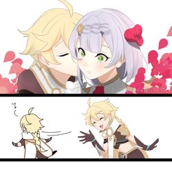 This is a pixiv picture whose title is Just want to kiss.