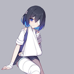 This is a pixiv picture whose title is 希儿（战损.