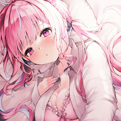 This is a pixiv picture whose title is もうちょっと、一緒に寝よ……？.